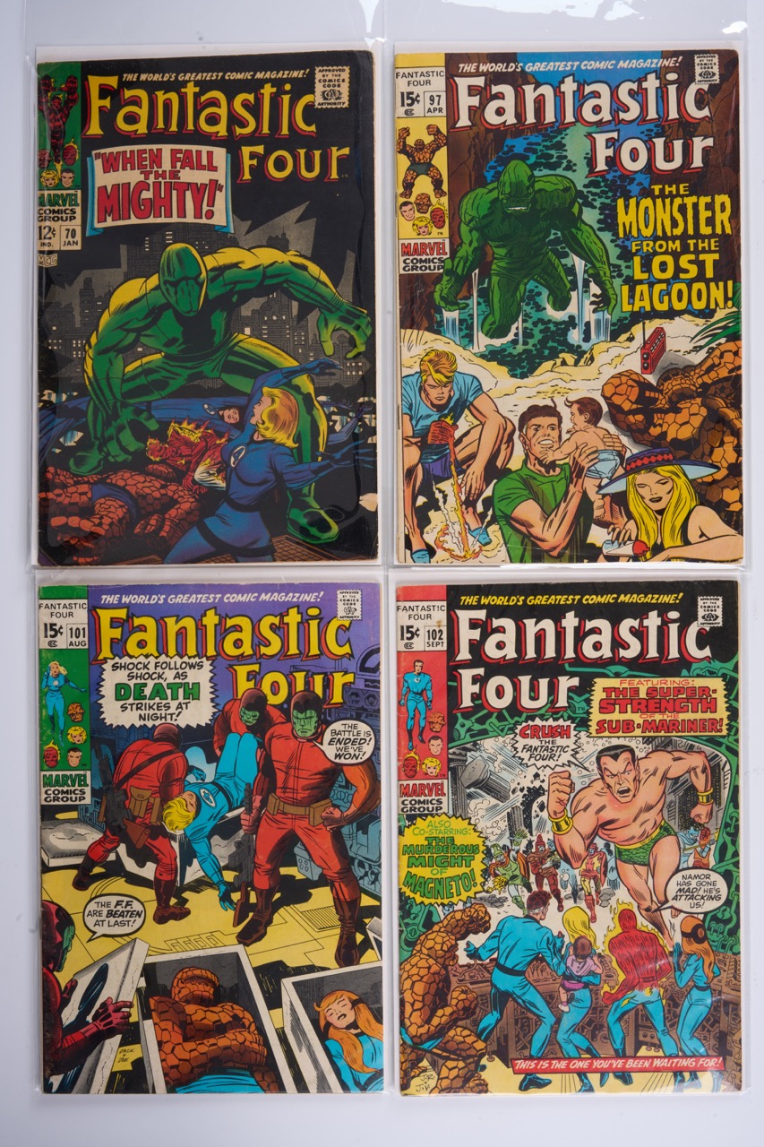 Fantastic Four Volume 1 Including 2nd Appearance and 1st Cover of Agatha Harkness (Marvel Comics, 1968-72) Bundle of 14