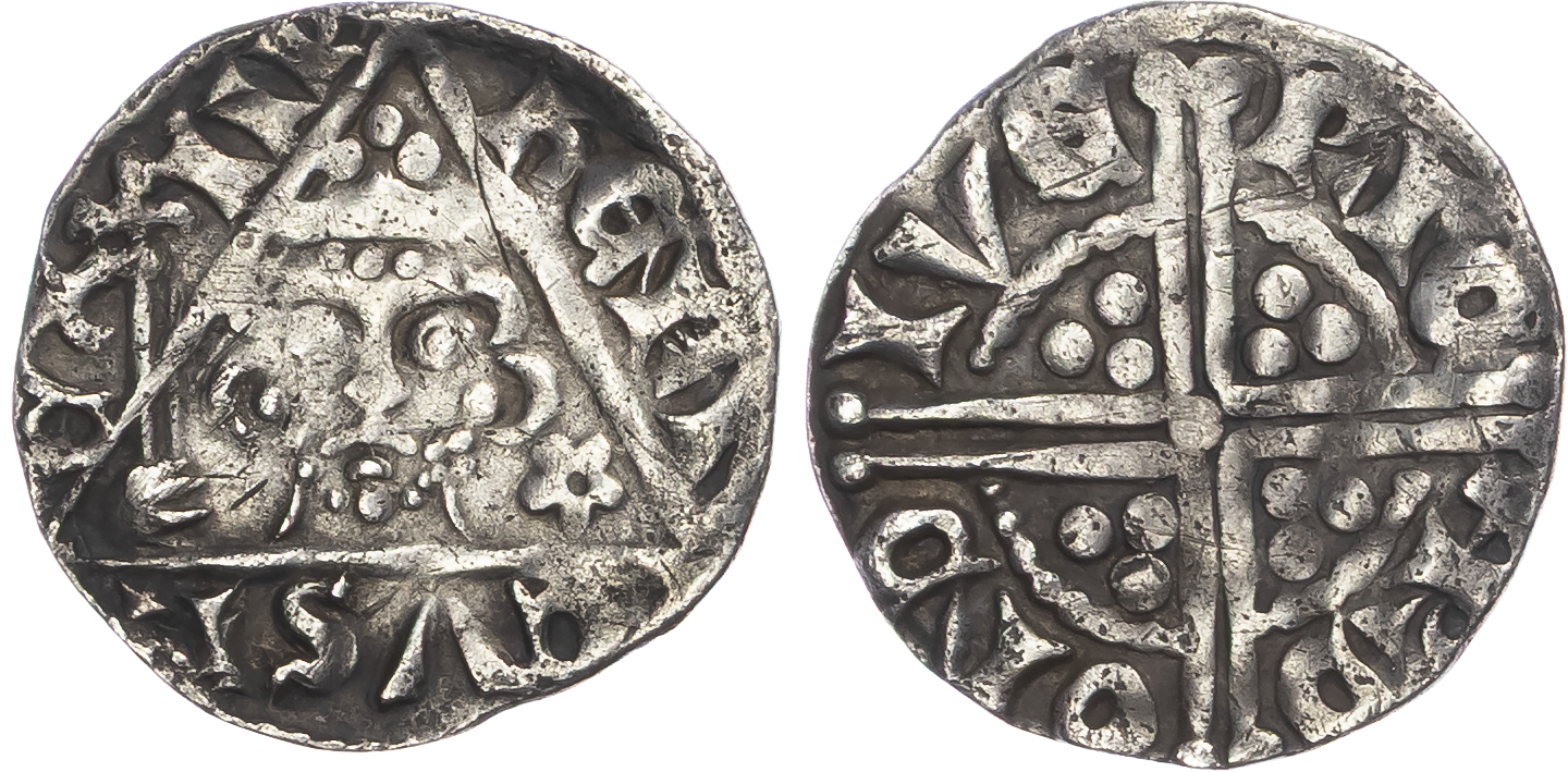 Ireland, Henry III (1216-1272), AR Penny, Class IIa, Dublin, Richard as moneyer.
