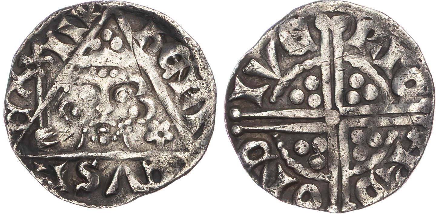 Ireland, Henry III (1216-1272), AR Penny, Class IIa, Dublin, Richard as moneyer.