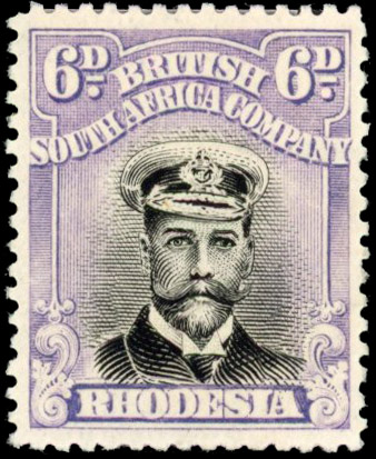 Rhodesia 6d SG 295a large RHODESIA single mint