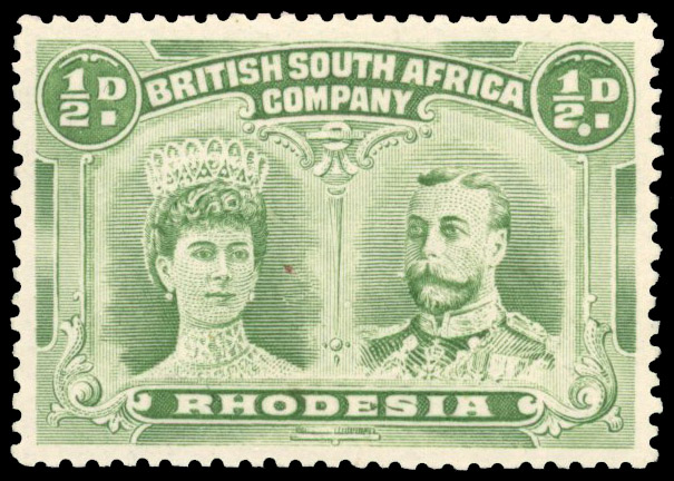 ½d pale green perf 13½ SG 182a, position 29 Double Dot mint