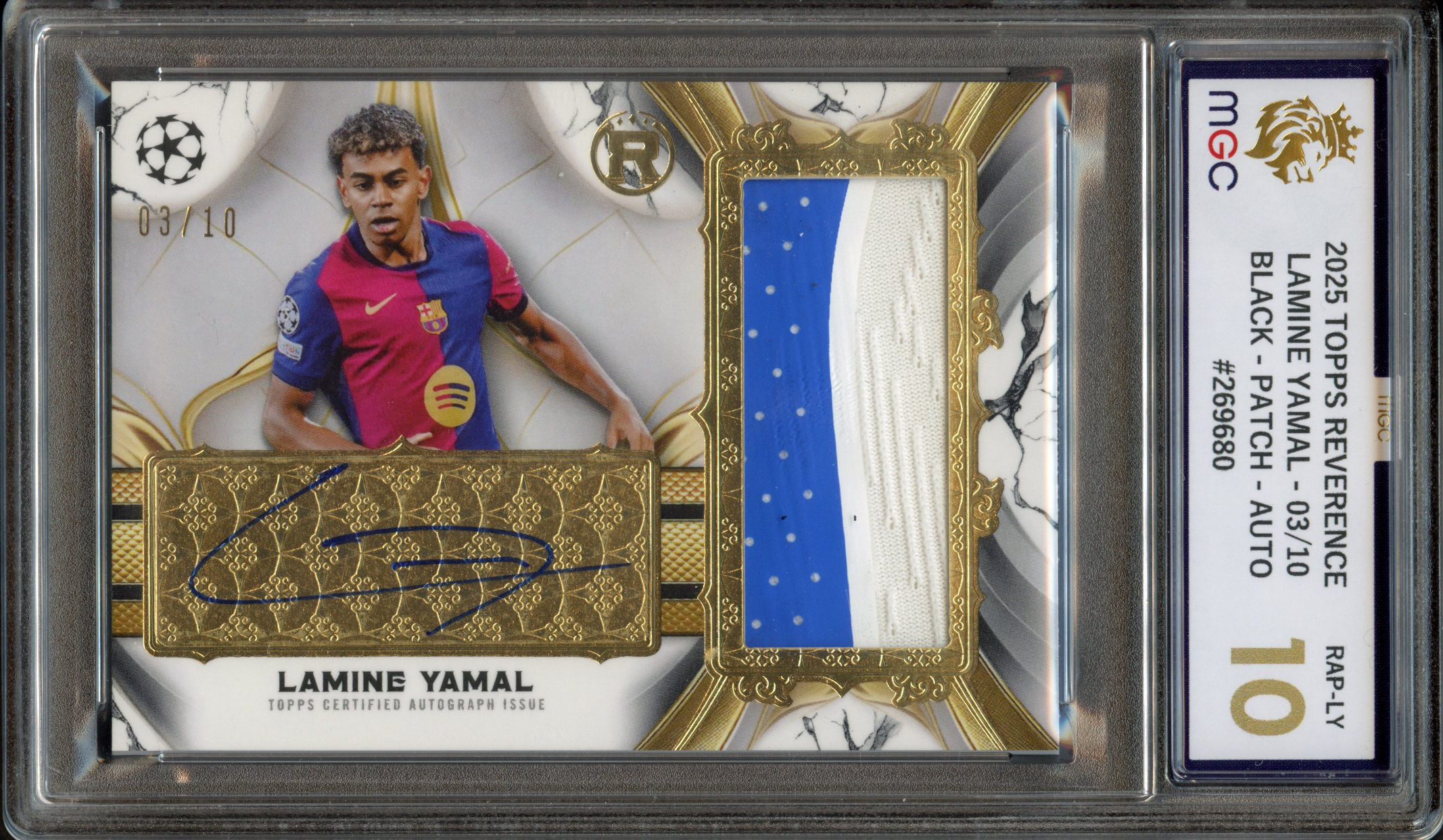MGC 10 2025 Lamine Yamal 03/10 Black Patch Auto - Reverence