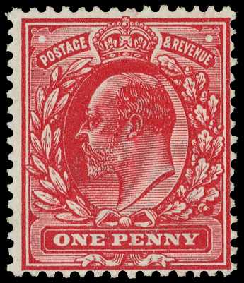 1911 1d deep rose-carmine, unmounted o.g....