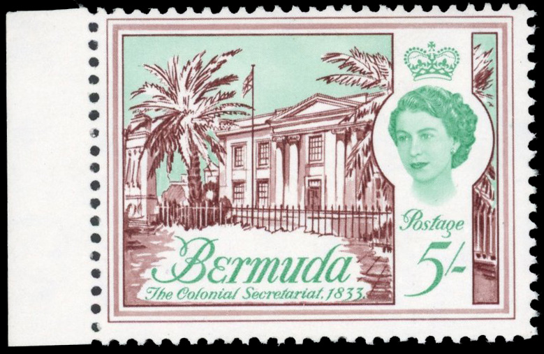 Bermuda SG 246a 1970 60c on 5s surcharge omitted mint
