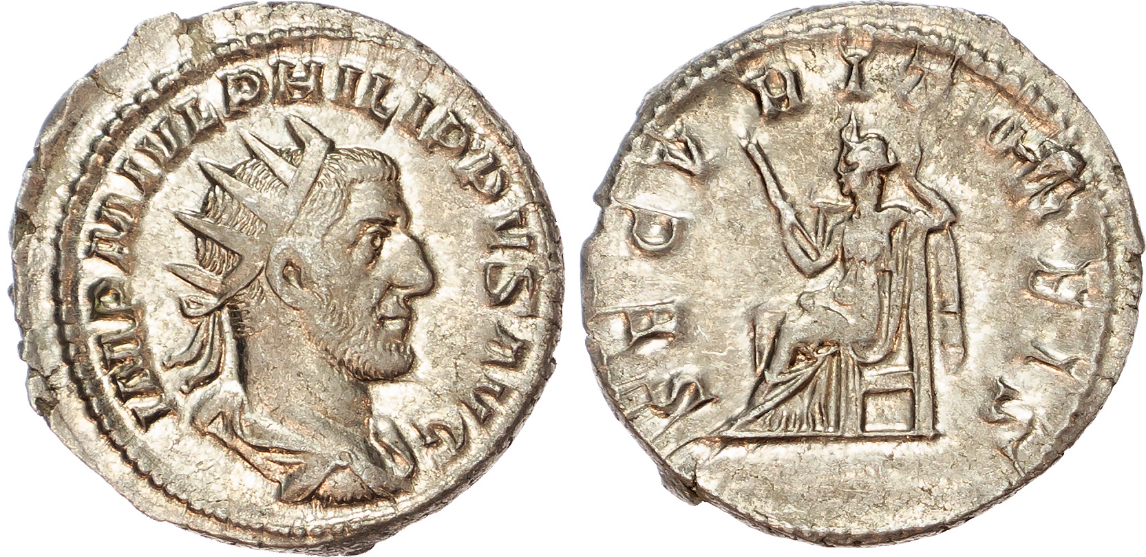Philip I (AD 244-249) AR Antoninianus, Rome, AD 244-247, 3.69g. 