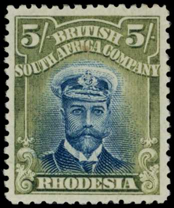 1913-7 5/- Head Die II, perf 14, from the...