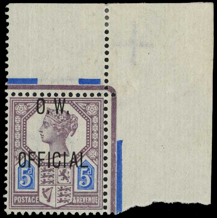 Officials; O.W. Official. 1902 5d dull...