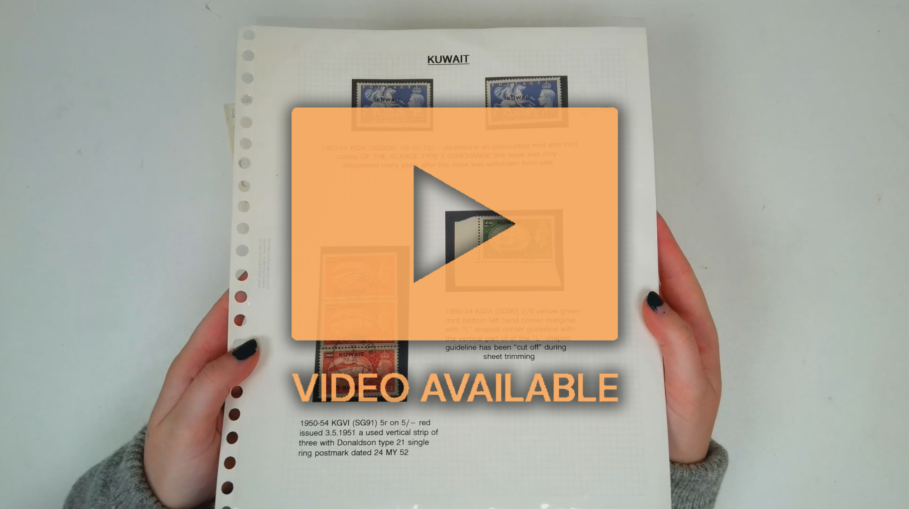 Overprints on GB high values collection