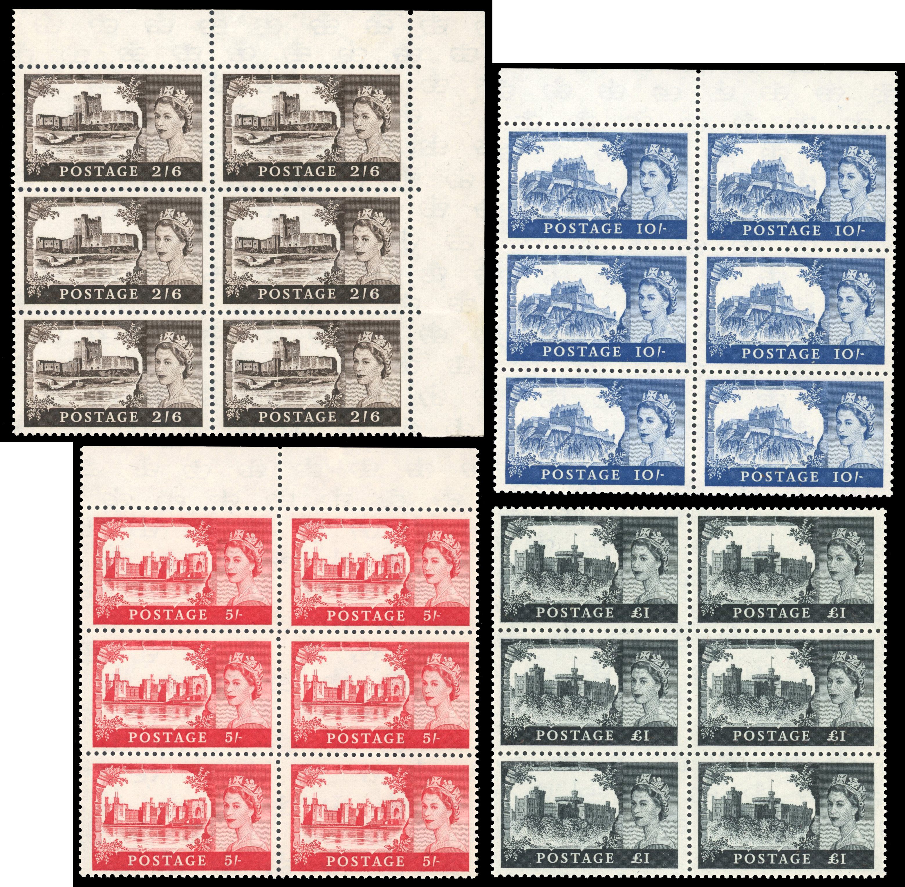 1959 2nd D.L.R. set of four blocks of 6 full o.g.