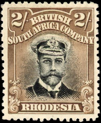 Rhodesia 2/- SG 234 variant mint