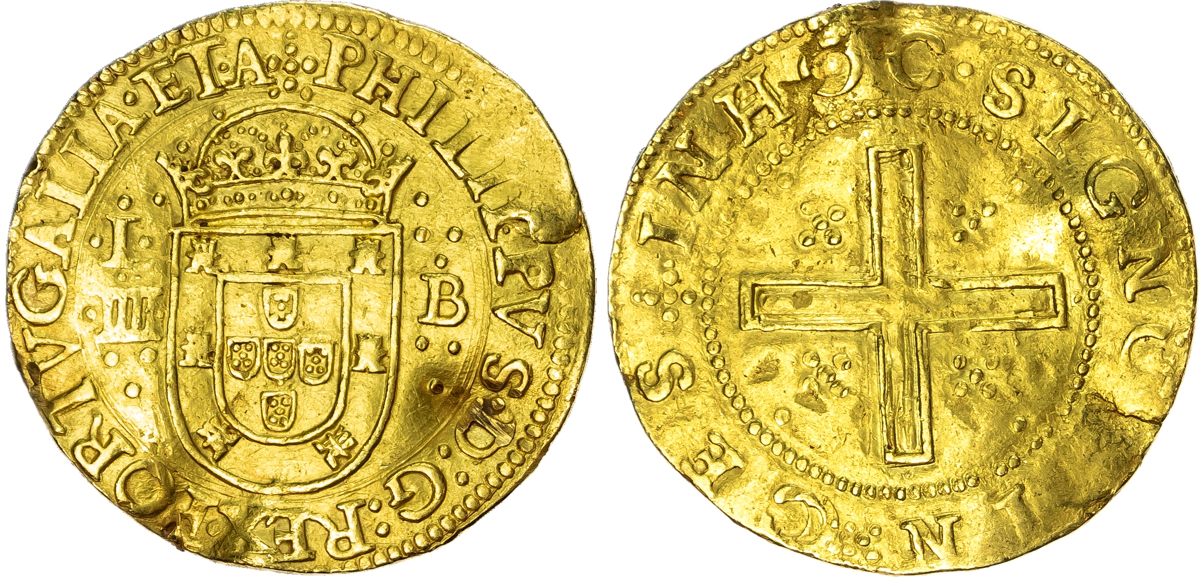 Portugal, Philip II (1598‑1621), gold 4 Cruzados.