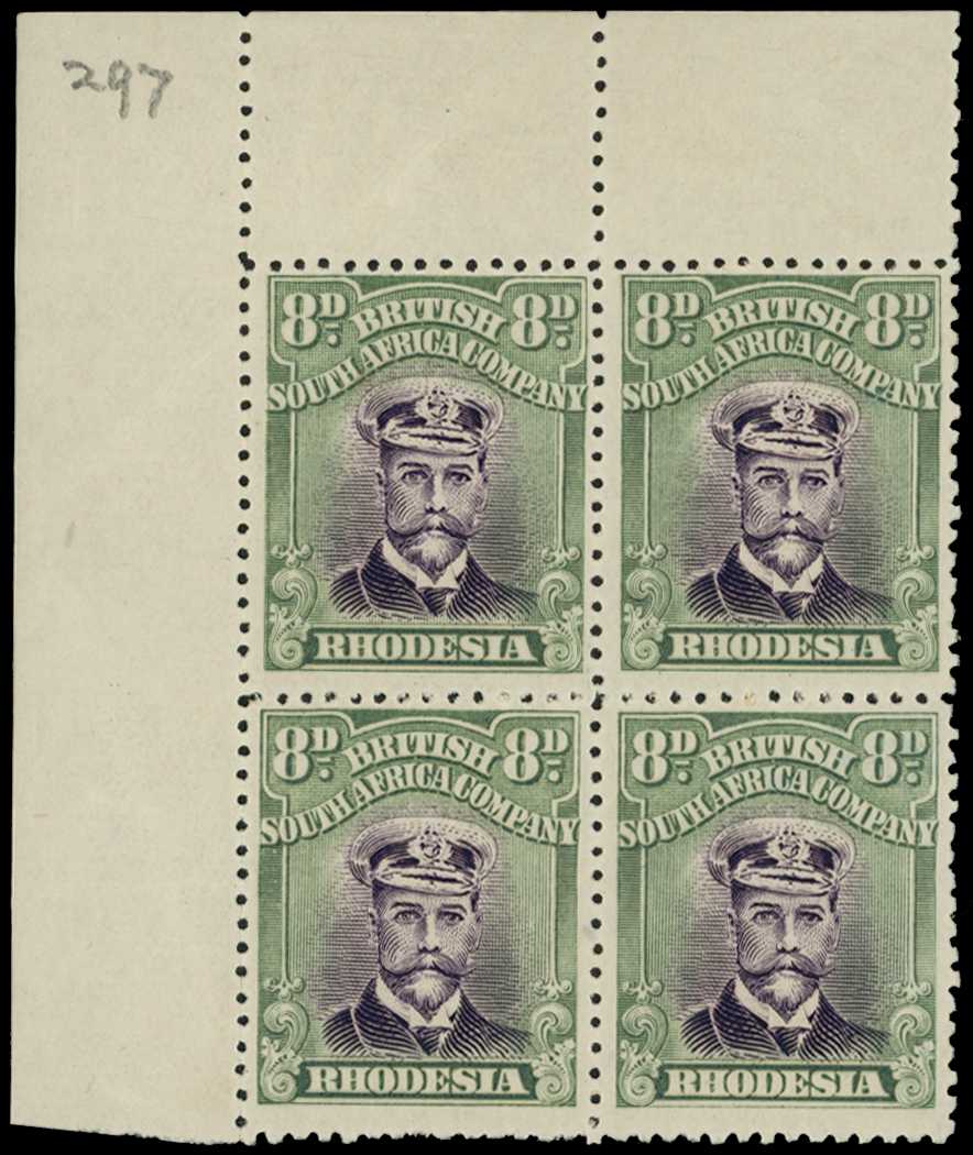 1922-4 8d Head Die IIIB, perf 14, white...