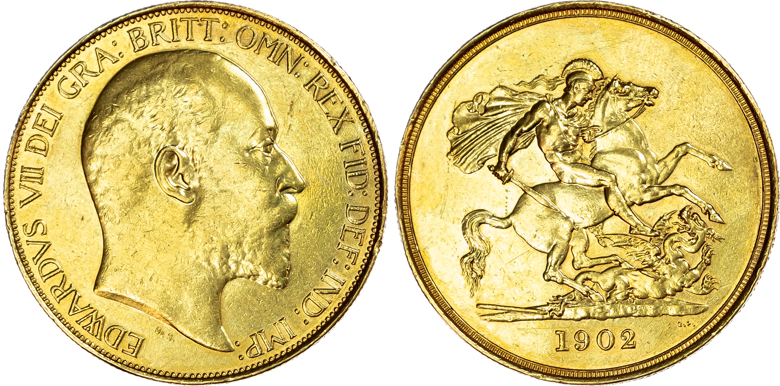 Edward VII (1901-1910), Five Pounds, Currency, 1902