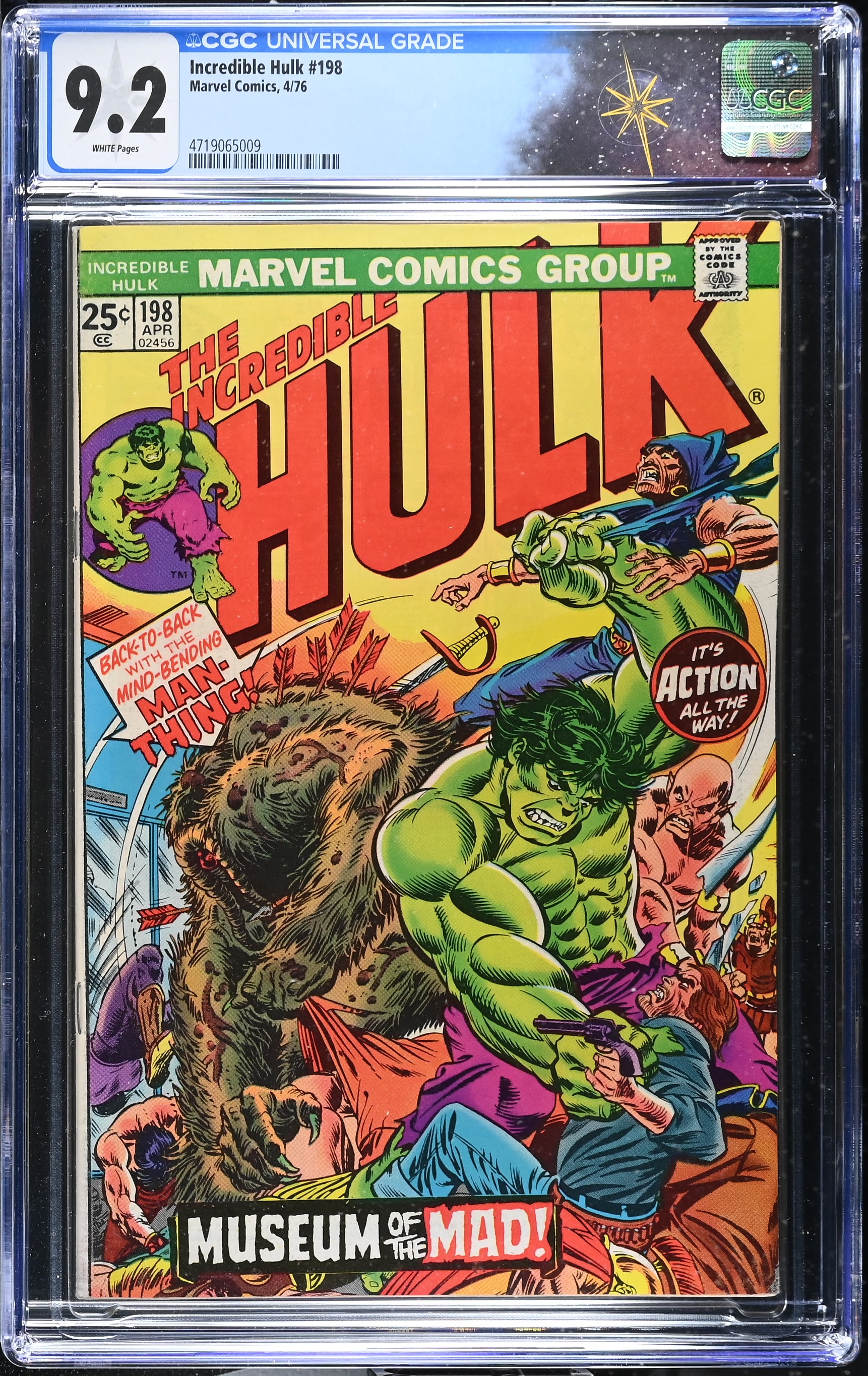 Incredible Hulk #198 CGC 9.2 "The Shangri-La Syndrome!" Gil Kane & John Romita Cover (Marvel Comics, 1976) White Pages