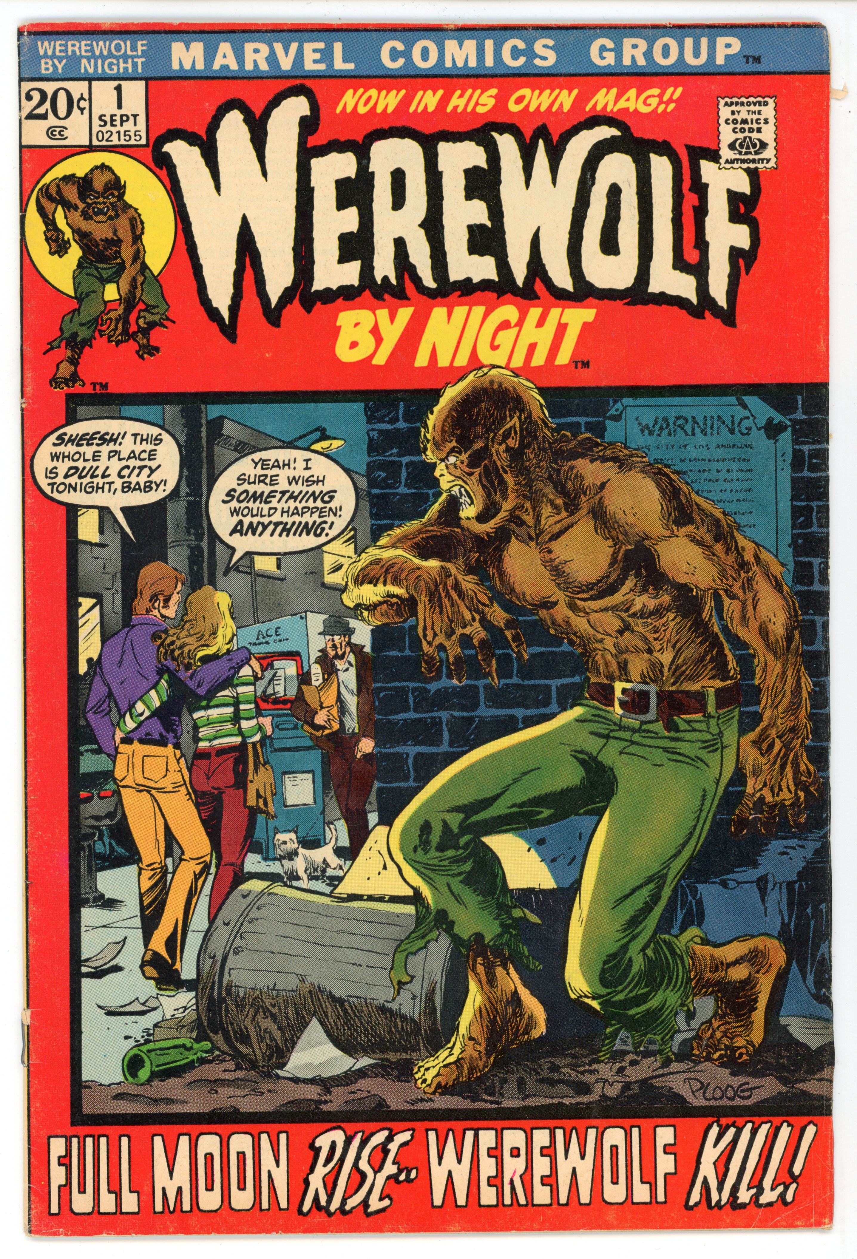 Werewolf by Night #1 (Marvel Comics, 1972) First issue of titled series