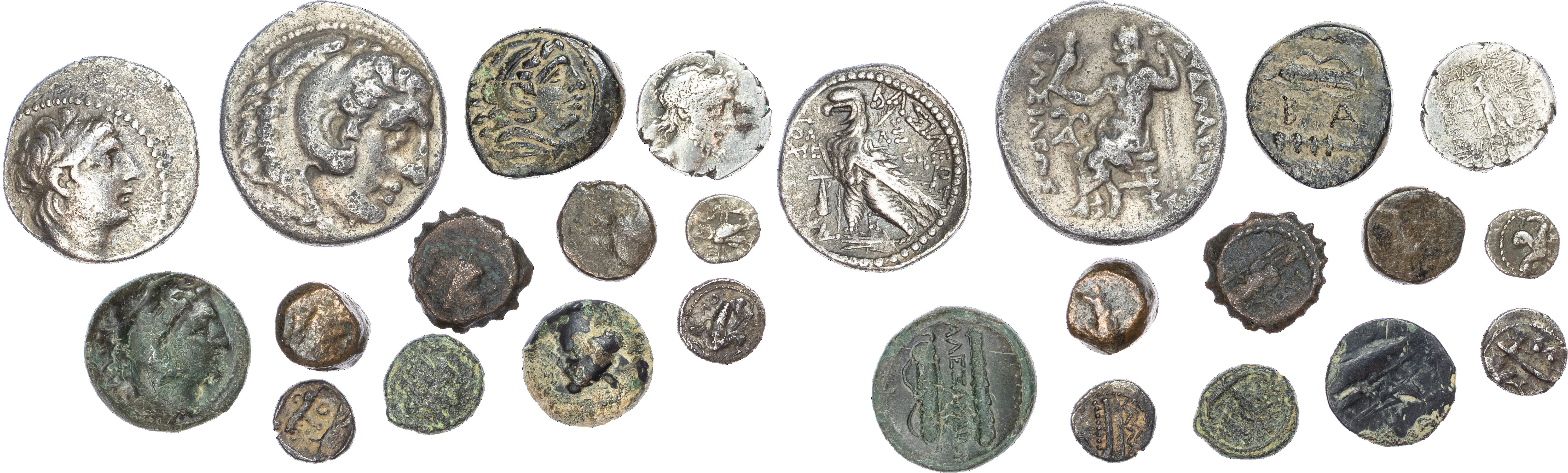 Greece and Asia Minor (4th Century BC – 1st Century AD) Group of silver and bronze coins (13).