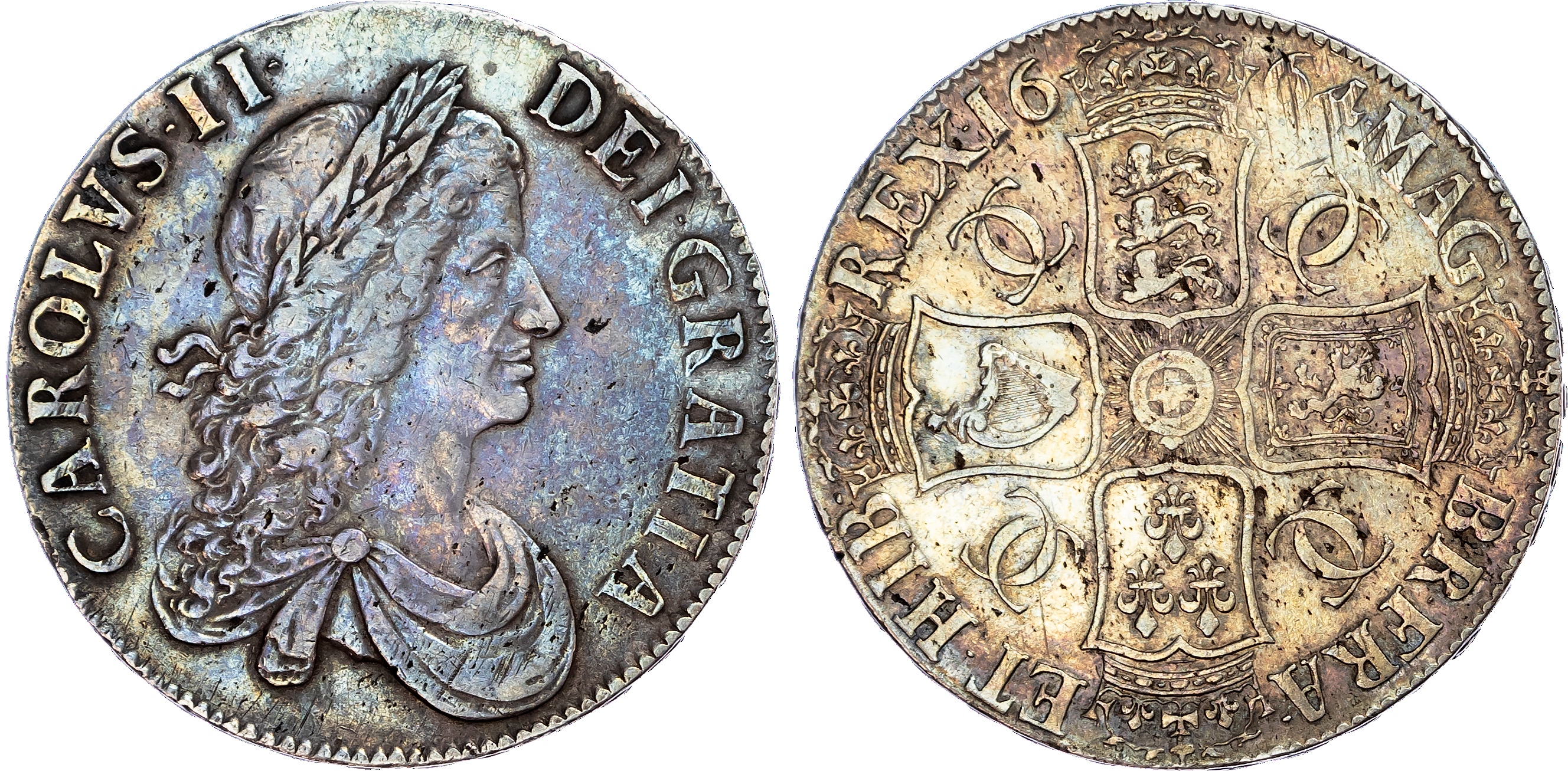 Charles II (1660-1685), Crown, 1664 XVI.