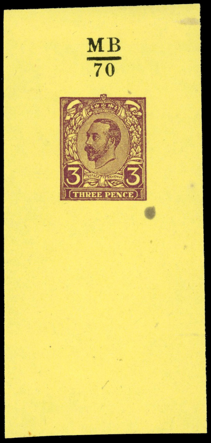 GB 1911-12 Hentschel small format 3d essay in purple