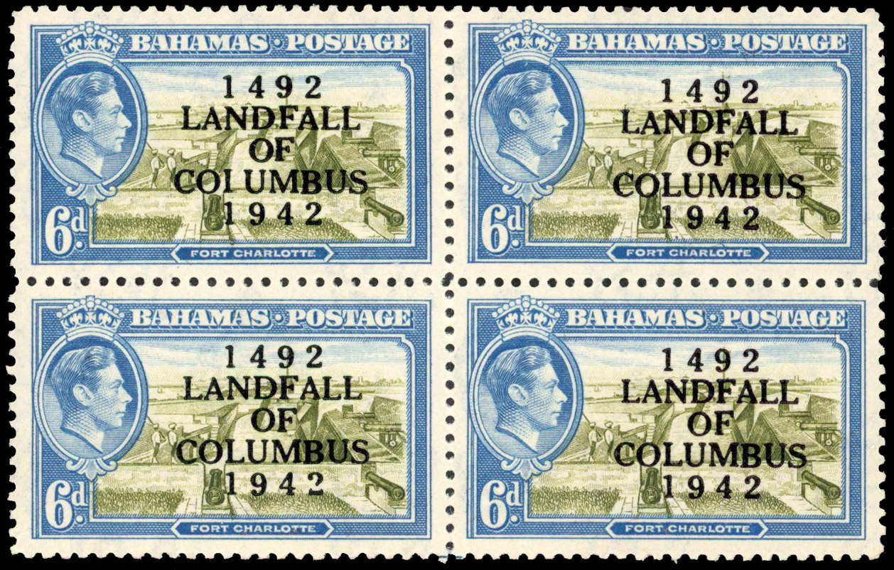 Bahamas SG 169a block mint