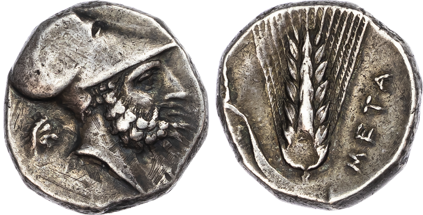 Lucania, Metapontum (c. 340-330 BC) AR Nomos, 8.03g.