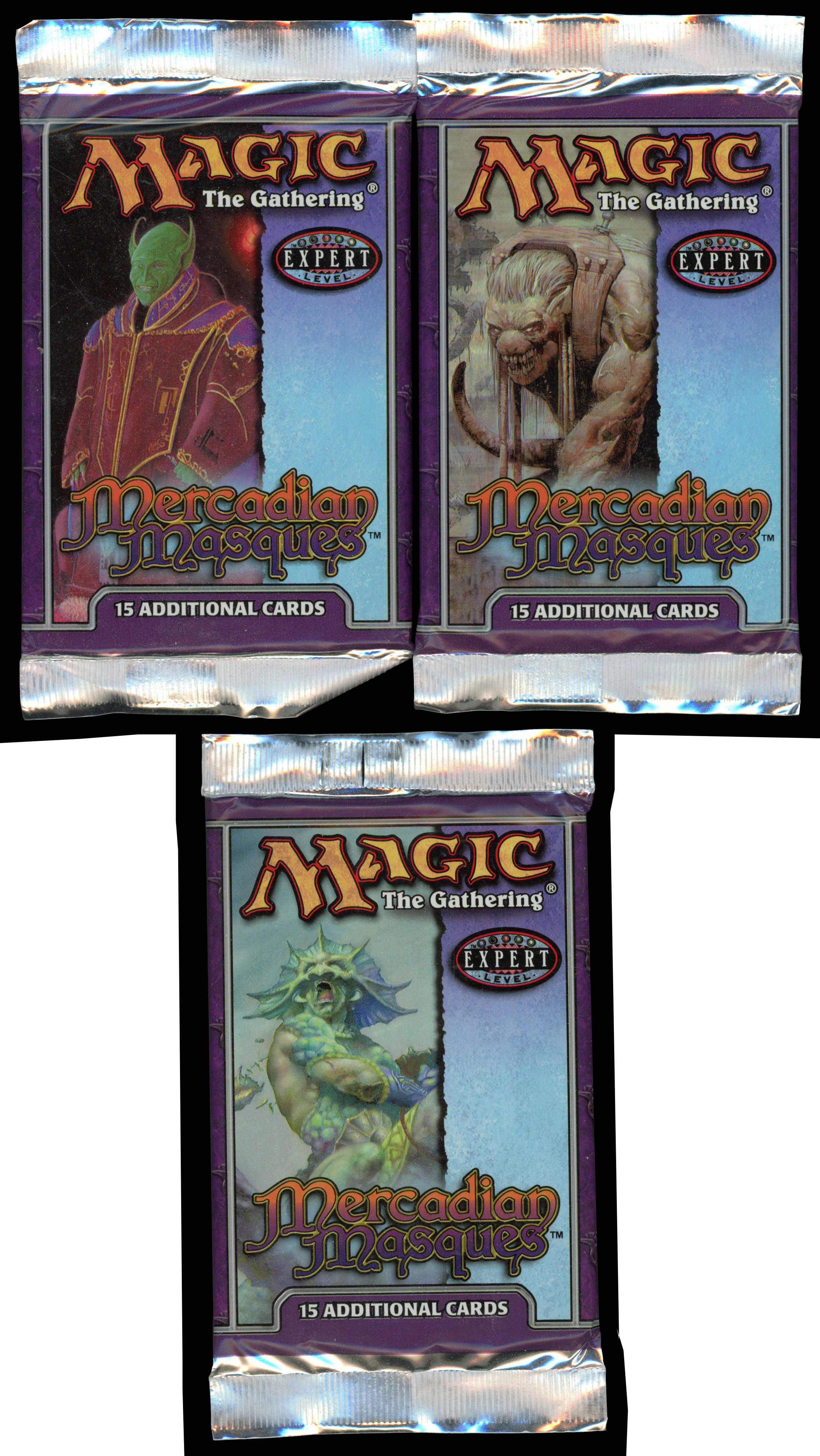 Magic The Gathering - 3x Mercadian Masques Sealed Booster Packs 
