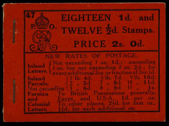 1916 (August) 2/- booklet (#47), cover in...