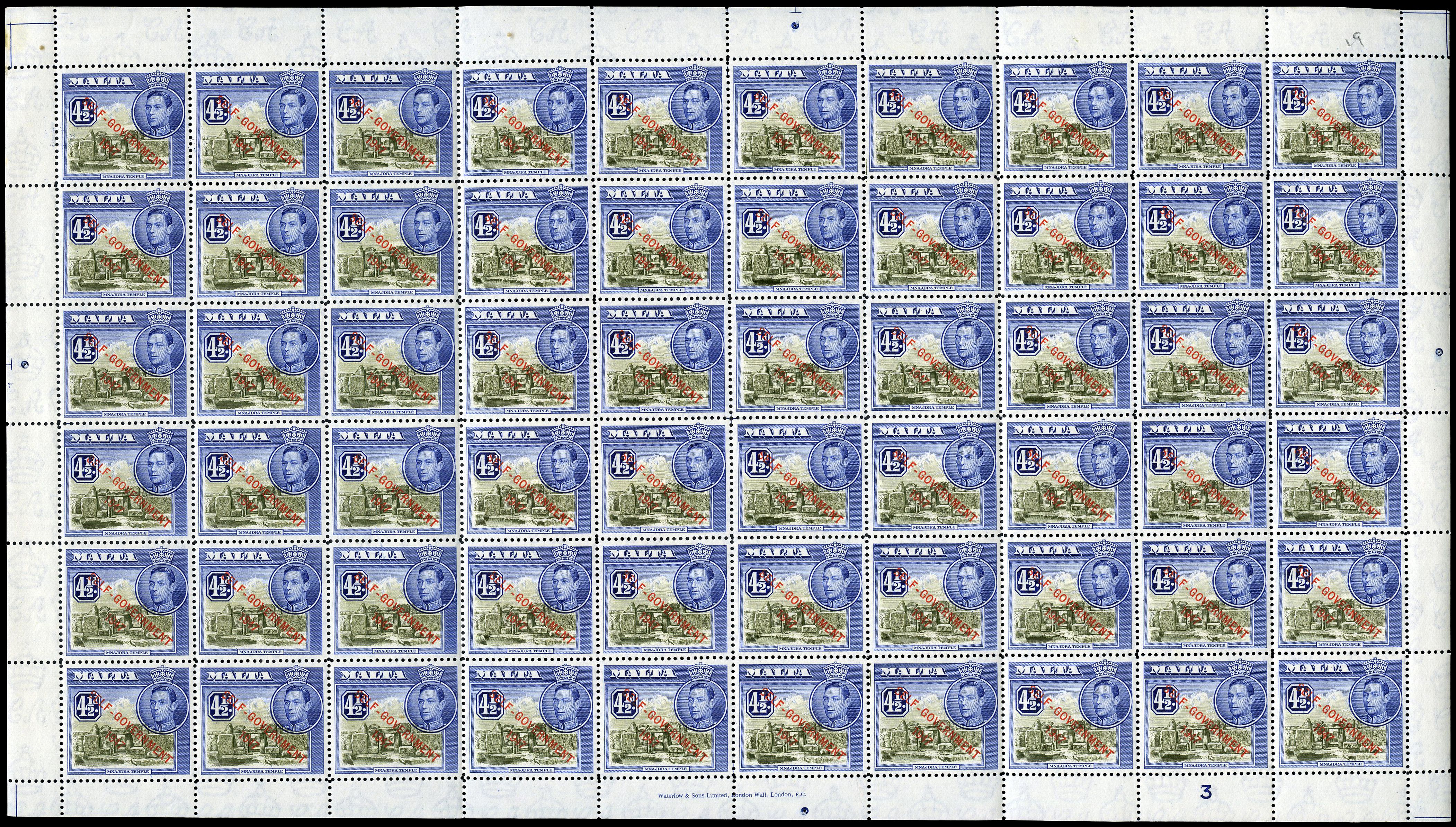 1938-53 mint sheets. 1938 set with...