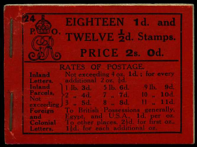 1914 (October) 2/- booklet (#24), perfs...