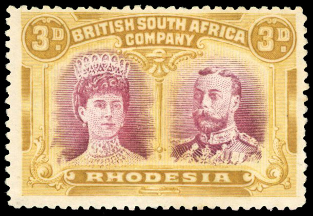 SG 136 variant 3d magenta and ochre mint