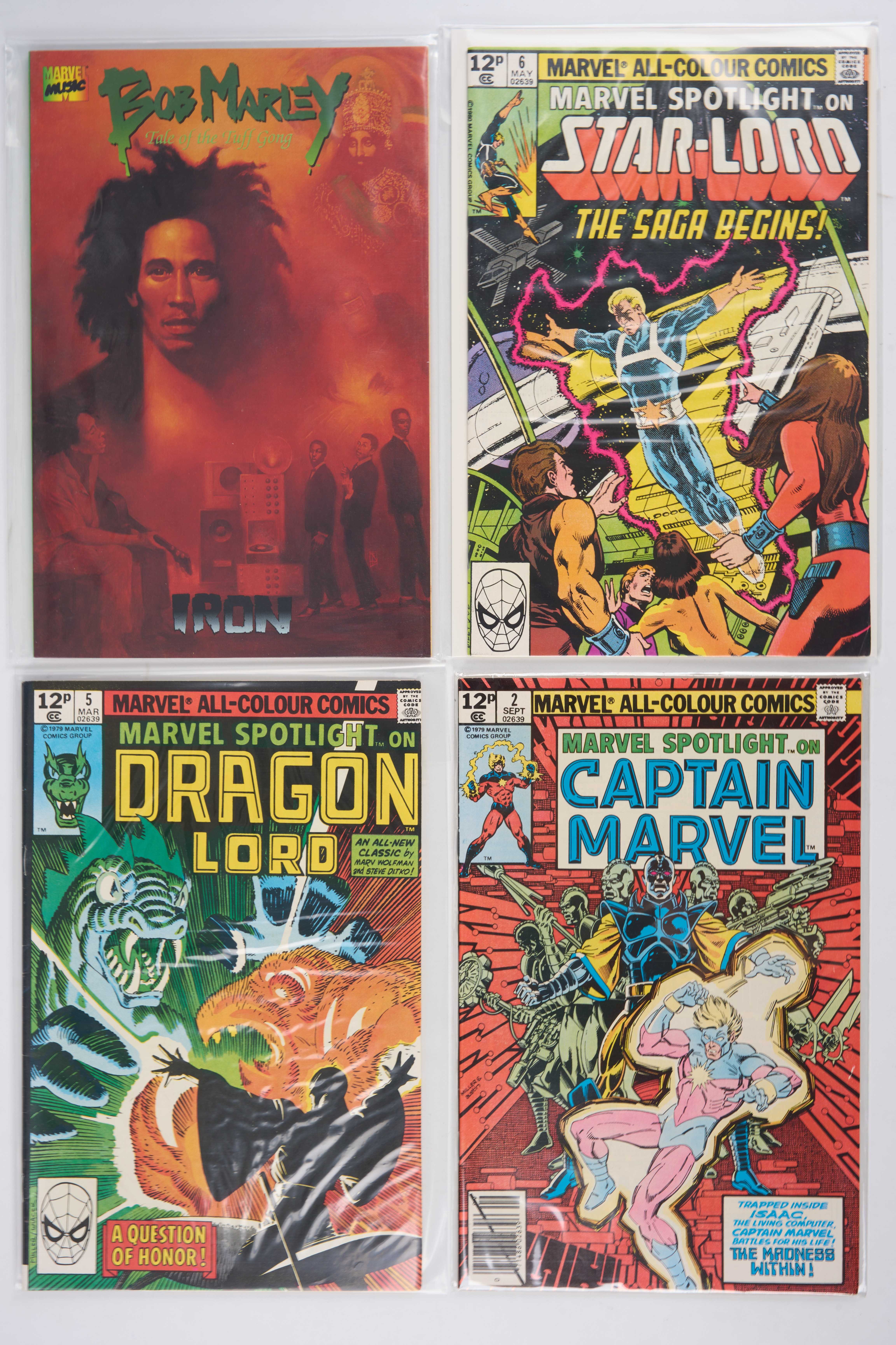Marvel Comics Captain America, Alice Cooper, Marvel Collectors' Item (Marvel Comics, 1968-1994) Bundle of 16