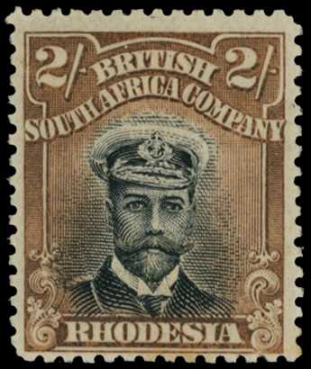 1913-7 2/- Head Die II, perf 14. Mint...