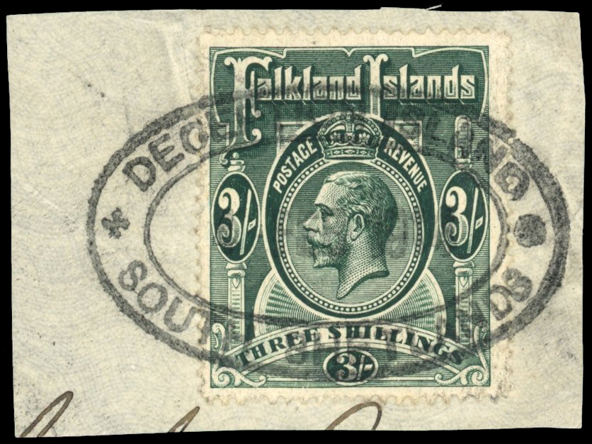 Falkland Islands Dependencies SG Z135 1912-20 3s used at Deception Island