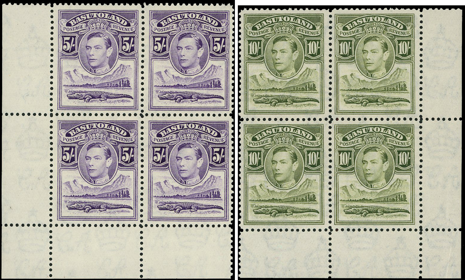 BASUTOLAND SG 18/28 1938 SET OF 11 TO 10s B4 U/M