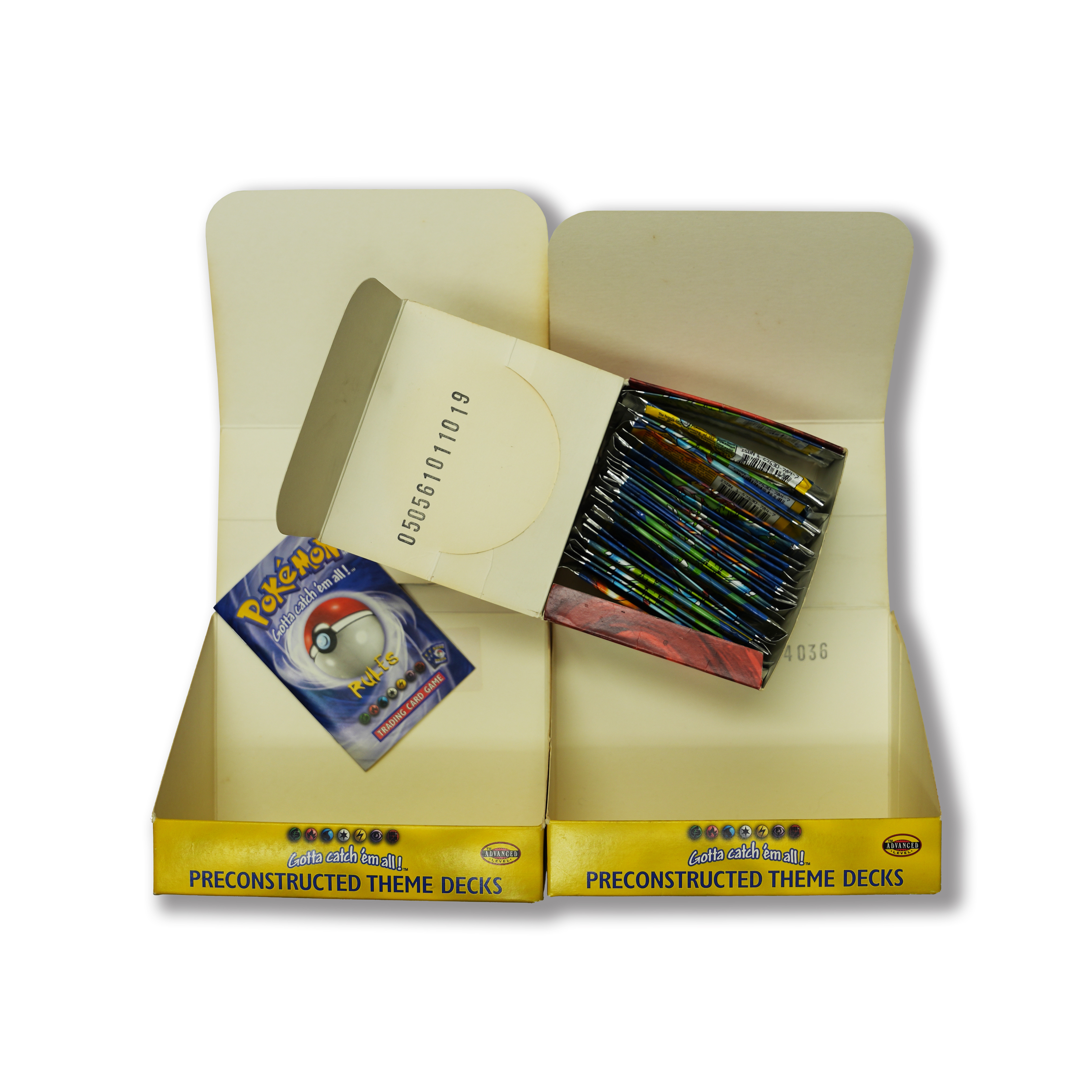 Pokémon TCG - Empty Base Set Material - Booster Box Theme Decks Booster Packs