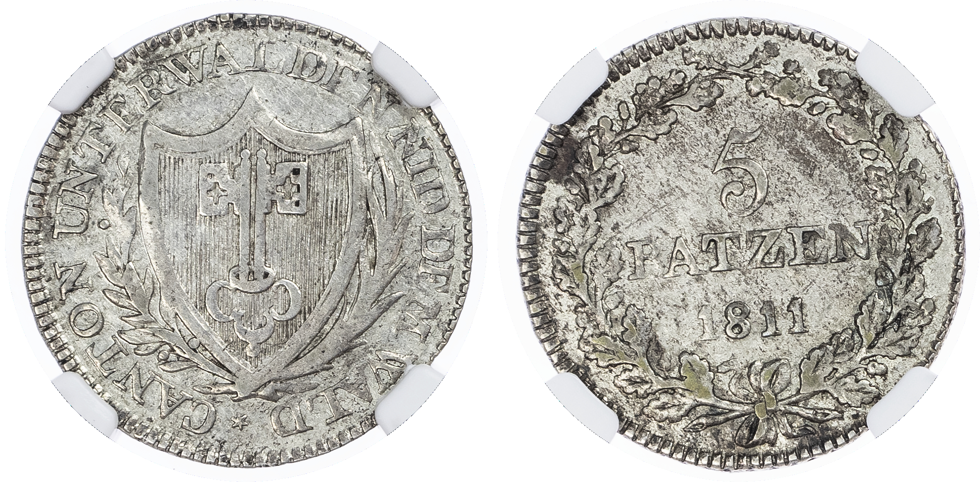 Switzerland, Cantonial. Unterwalden AR 5 Batzen. 1811. 