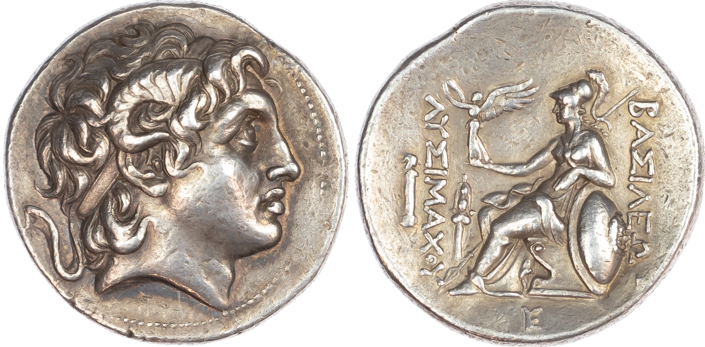 Kingdom of Thrace, Lysimachos (306-281 BC) AR Tetradrachm, mint of Pergamon, c. 287-282 BC, 17.42g. Head of the deified