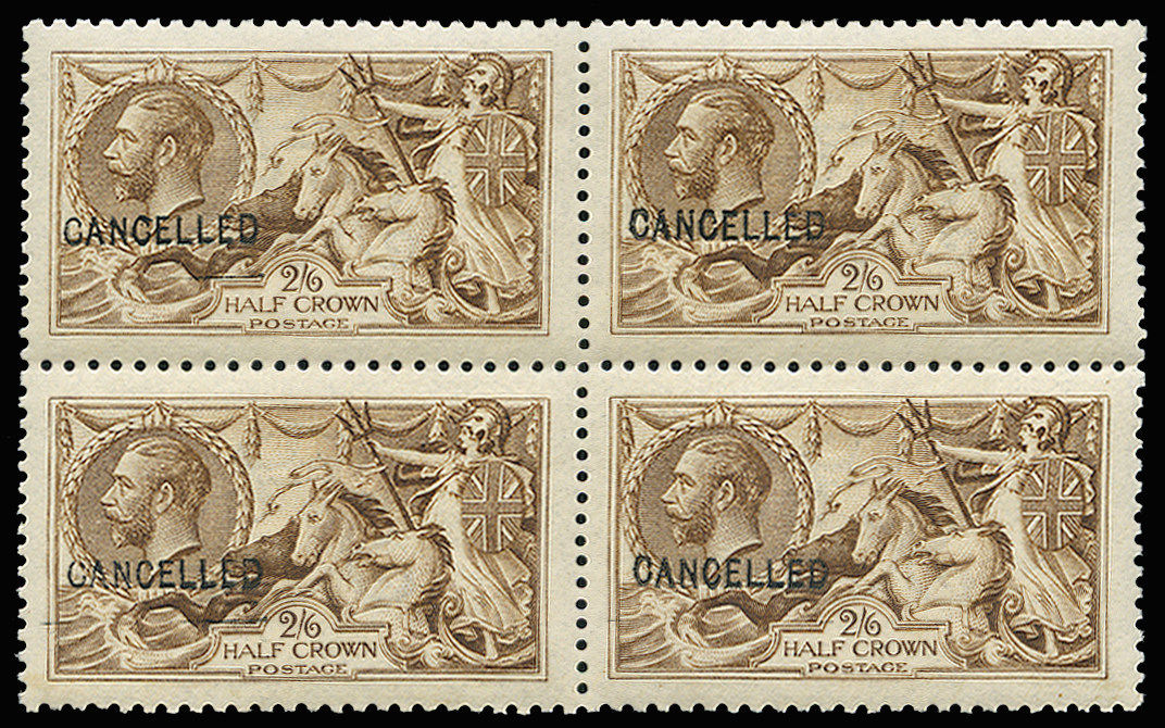 GB 1915 SG406var Mint - Ovpt. "CANCELLED" type 24