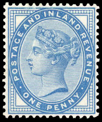 1881 1d Lilac (Die II) Colour Trial in blue