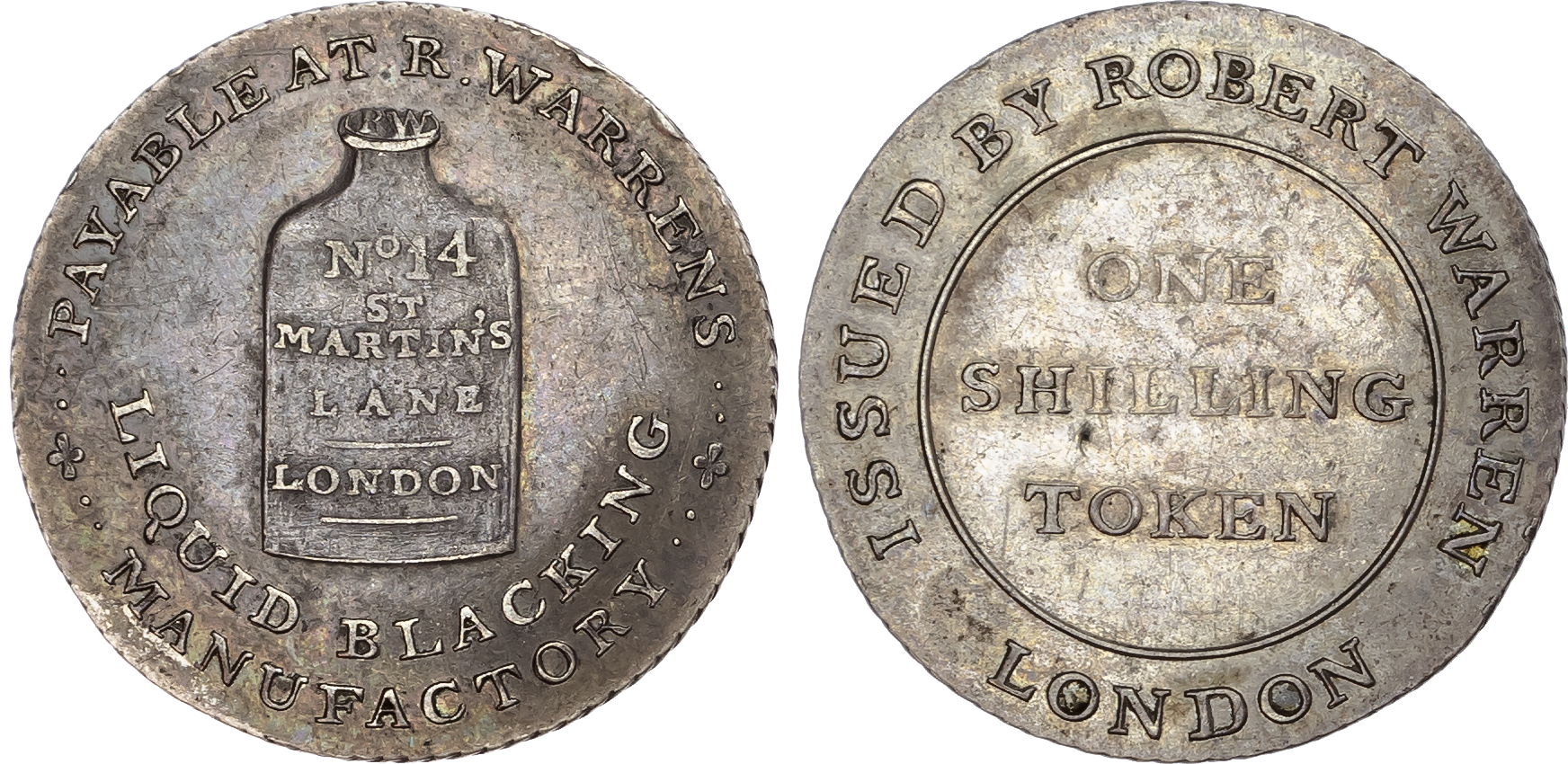 Middlesex, London. Robert Warren, silver shilling, 1811. 