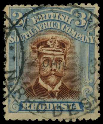 1918-21 3/- Head Die IIIB, perf 14, toned...