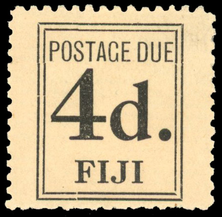 Fiji 1917 postage due 4d black unused