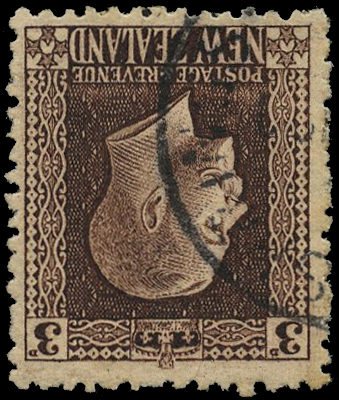1915-30 3d chocolate perf 14 x 14½ with...