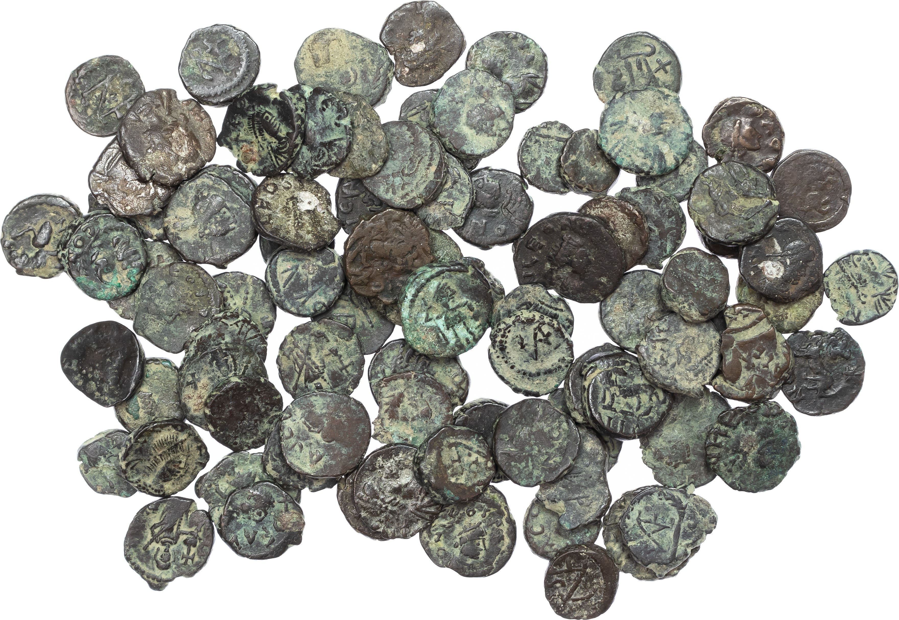 Group lot of 86 Leo I AE4s. 