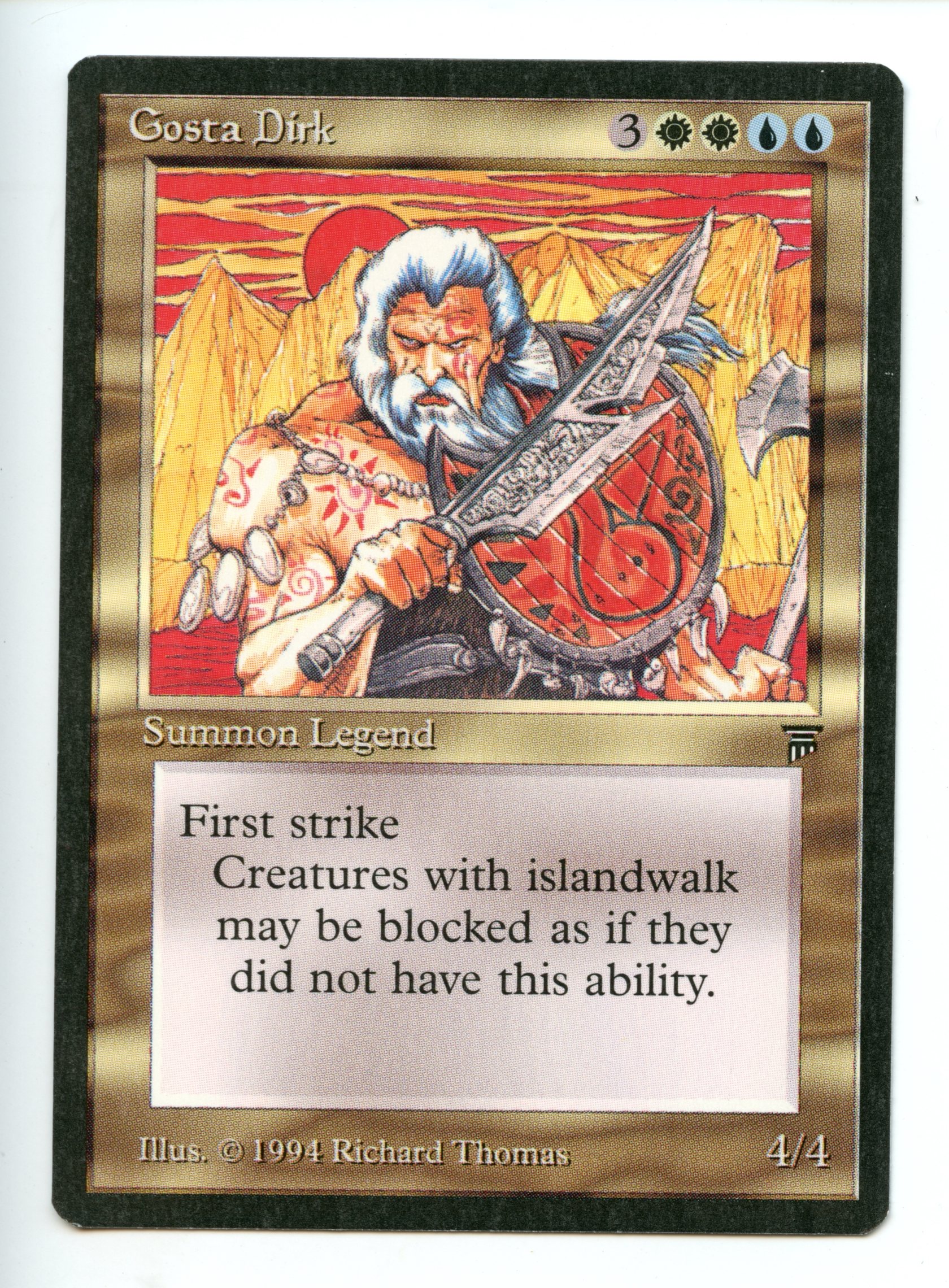 Magic The Gathering - Gosta Dirk - Legends - Near Mint Condition