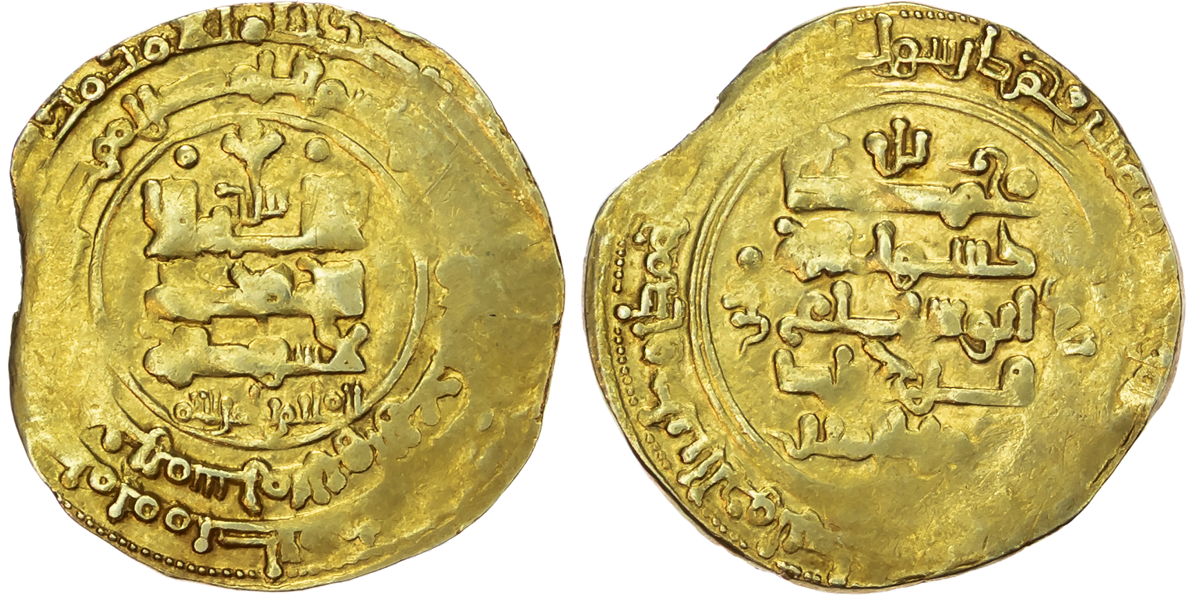 Ghaznavid, Farrukhzad (AH 444-451 / 1053-1059) gold Dinar