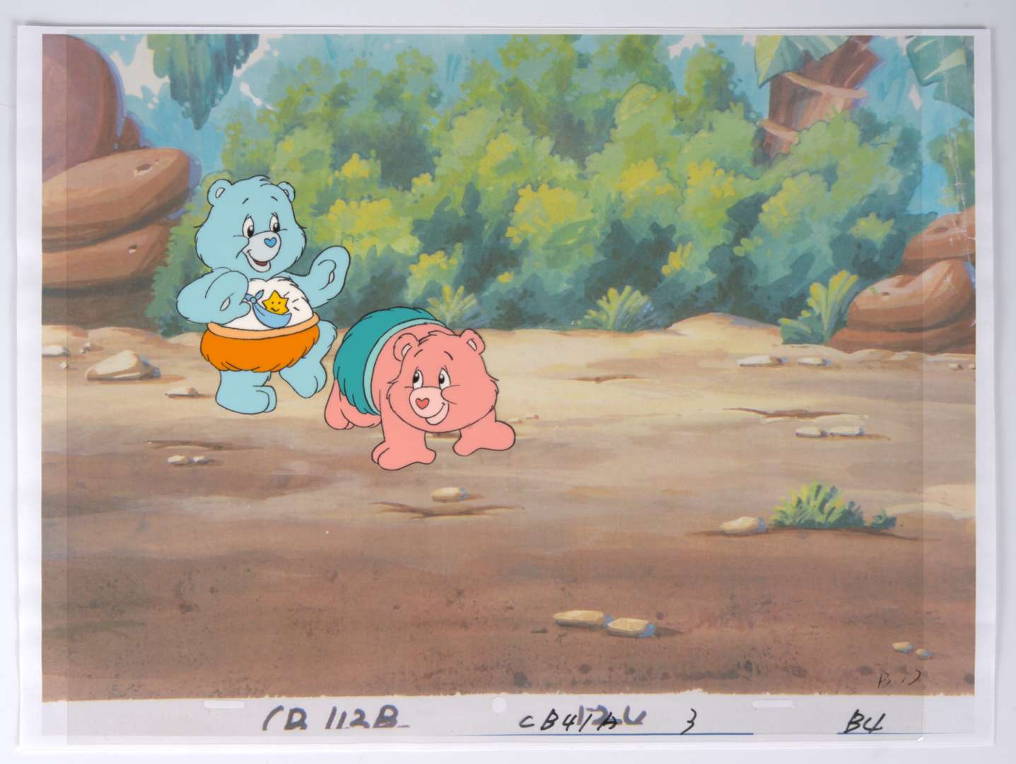 Care Bears Animation Original Hand Painted Production Cel (DIC Enterprises, 1985) Total 2