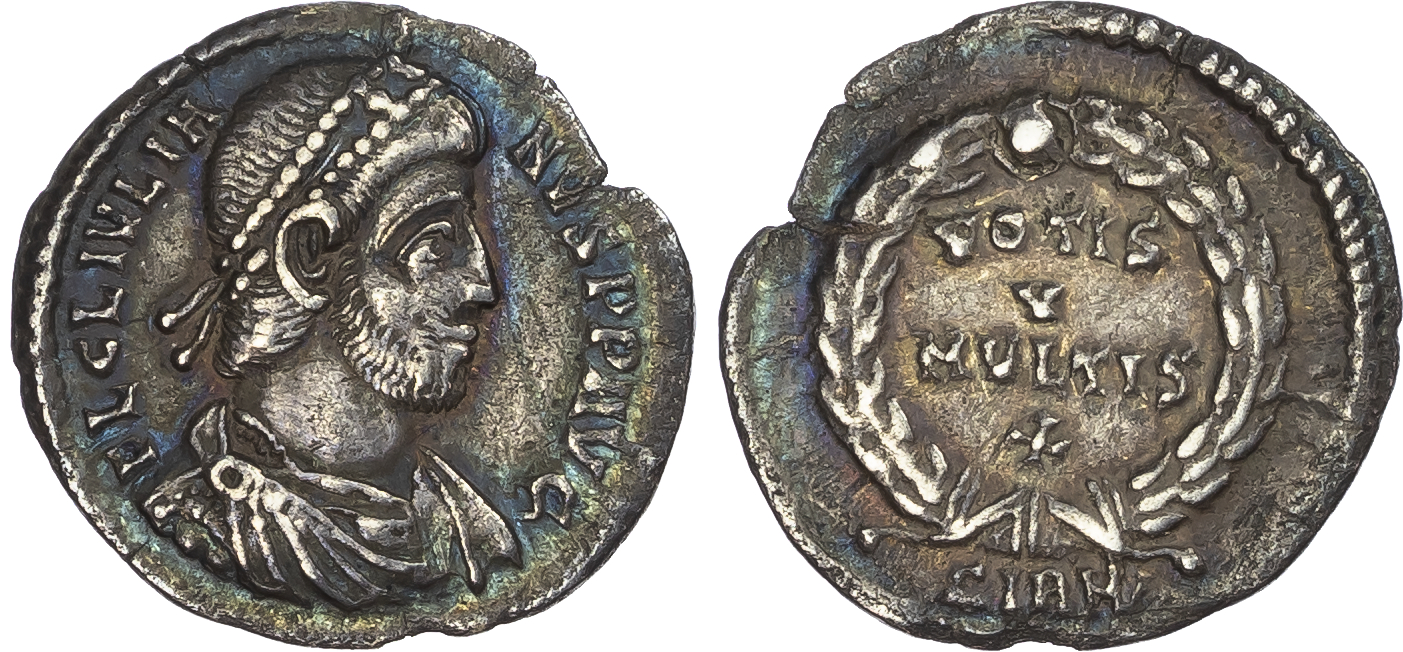 Julian II (AD 360-363) AR Siliqua, Arles, 2nd Offi cina, 2.01g.