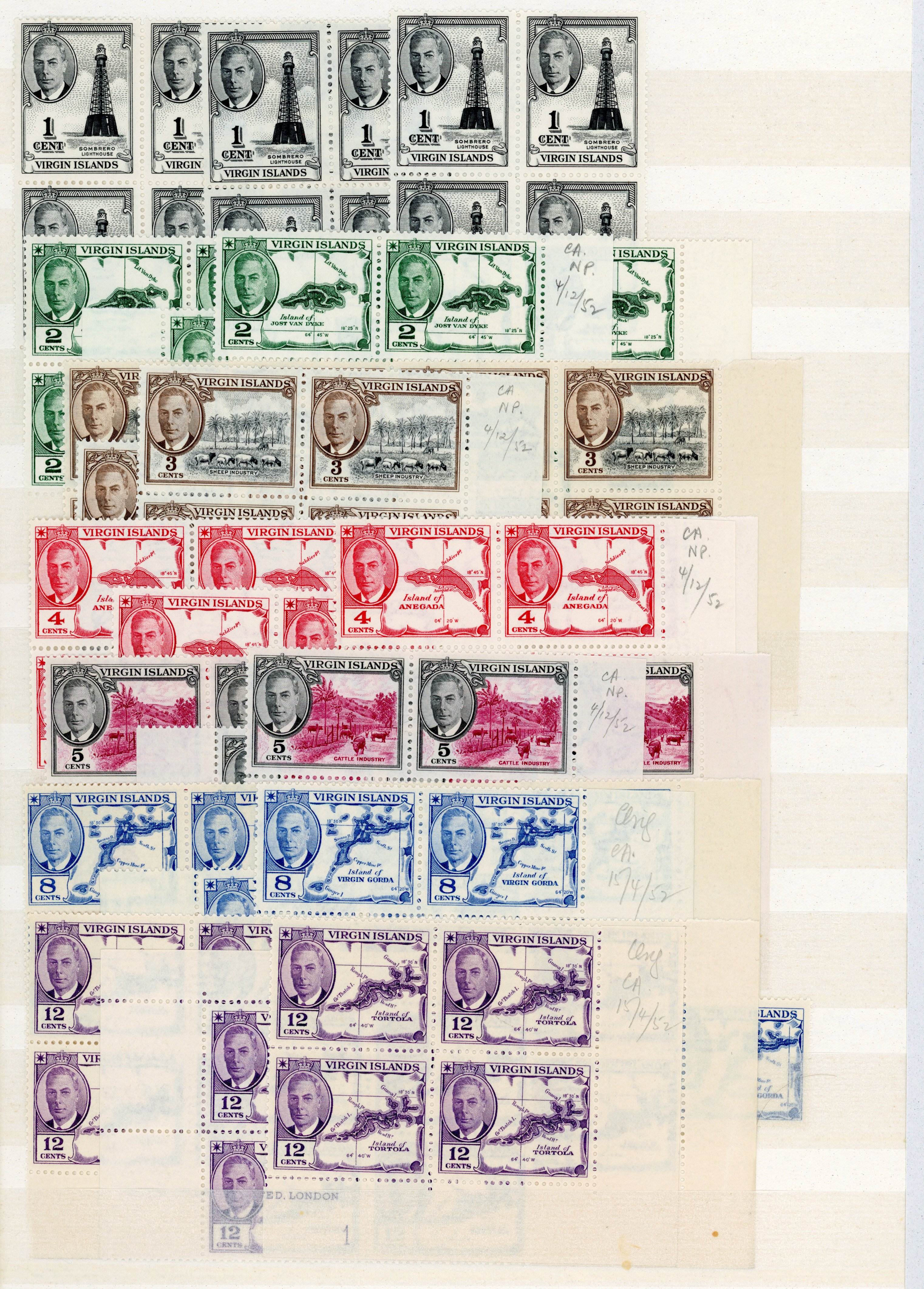BVI SG 136-147 mint accumulation