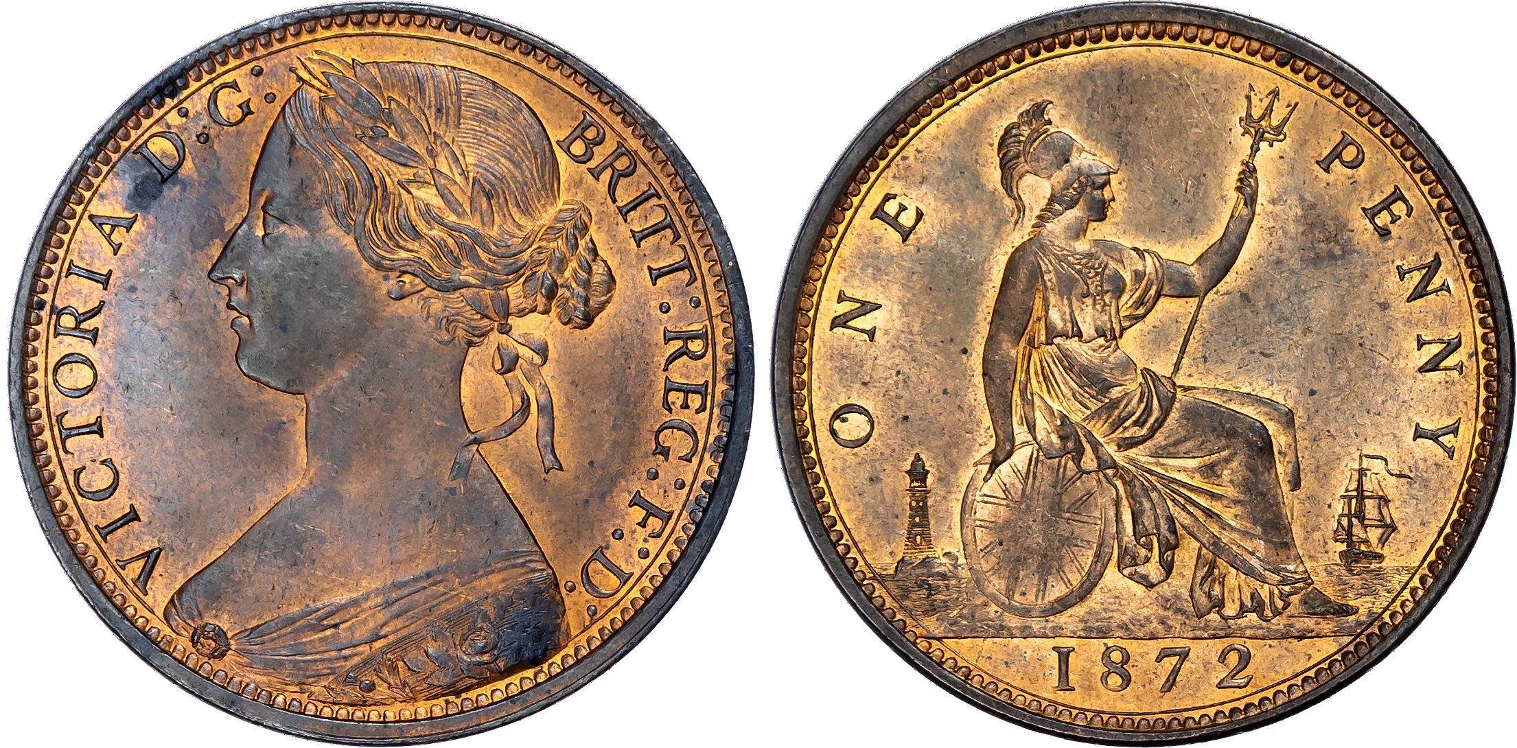 Victoria (1837-1901), Penny, 1872