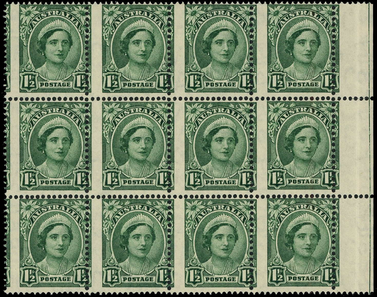 Australia SG 204 var block mint